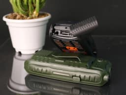 Military Shockproof Phone With Big Battery 3 SIM SOS Button Loud Voice Speed Dial Built In Clip Rugged Feature Phone For Elderly