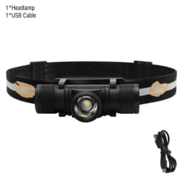 BORUiT D20 Zoom LED Headlamp 1000LM Powerful Type-C Rechargesble Headlight Waterproof Head Torch Camping Fishing Lantern