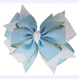 NEW Plaid Bows 4INCH School Hair Bows First Day Gingham Ribbon Stacked Bow Hair Clip Hairpin For Baby Girl Accessories