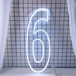 Extra-Large LED Neon Numbers Sign 76cm/100cm Stand up & Wall Mounted for Birthday Wedding Celebration Party Decor