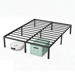 JHK Basic 12IN Twin Full Queen King Size Bed Frame Metal Platform Bedroom Frames with Storage Space Sturdy Steel Slat Support