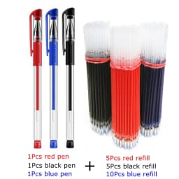 5/23pcs/set Gel Ink Pen Fine Point Gel Pens Refill Ballpoint Pen 0.5mm for Japanese Office School Cute Kawaii Stationery Supply