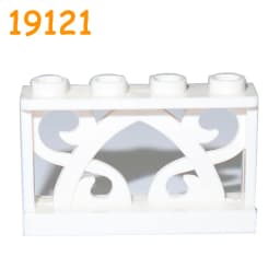 City Accessories Building Block MOC Part Fence Railing Stair Barrier Ladder Guard Bar Castle Garden Farm Assemble Brick 19121