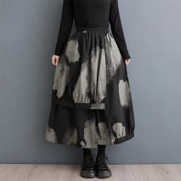 cotton plus size vintage Elastic high waist spring summer autumn casual loose long for woman skirts womens 2026 skirt clothing