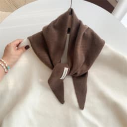 100% Wool Women's Knitted Triangle Scarf Shawl Warmth for Autumn and Winter Multifunctional All - Match Small Scarf for Ladies