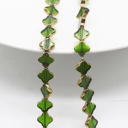 28pcs/lot 10MM Four-Leaf Clover Plating Gold Glass Loose Beads Spacer Beads for DIY Earring/Necklace/Jewelry Making Accessory