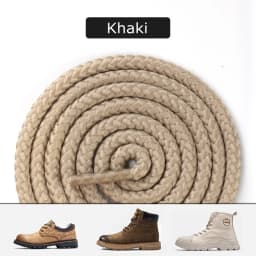 1 Pair Round Shoe Laces For Martin Shoes Sneakers Shoelaces Solid Boots Shoelace Solid Weaving Wear-resistant Shoestring