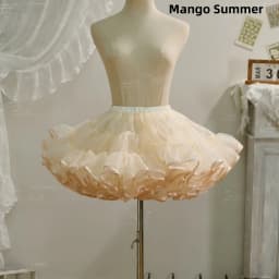 Lolita Soft Tulle Violent Short Support Flying Duck Butt Skirt Support Super Violent No-Bone Lace Bustle Half Skirt for ...