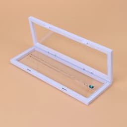 Jewelry Display Stand 11X30Cm Clear Plastic 3D Floating Frame For Medals Stamps Showcase Display Box Gift Decor