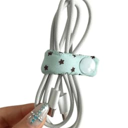 INS Style Star Cable Buckle - Cute Fabric Data Wire Organizer for Portable Headphone & Charging Cable Storage