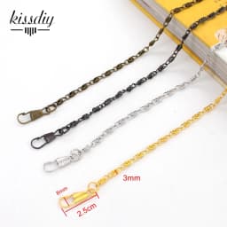 20pcs 40cm 60cm 120cm Metal Purse Chain Strap Handle Handle Replacement For Handbag Shoulder Bag 4 Color