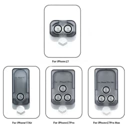 1-3Sets Easy Install Clear AR Lens Cap For iPhone 18 17 Pro Max Duo 17Air 18Pro 18PM Dust Free Camera Protector Tempered Glass