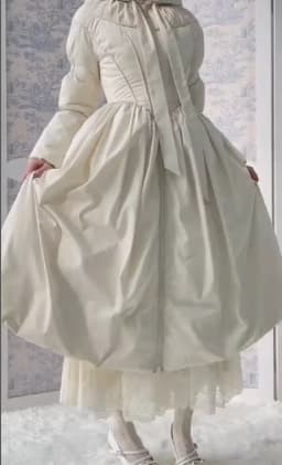 Women Chic Solid Maxi Dress Puff Jacket Slim Fit S Line Big Hem Warm Long Robes Coat 2026 New Outfit Lady High Street Outwear