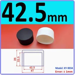 White Silicone Rubber Round End Cap Dust Seal Blanking End Stopper Protection Cover For Pipe Tube Furniture Pads 3mm-68.5mm