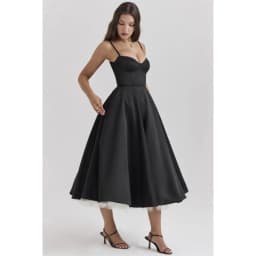 Sexy Suspender Vestidos French High-waisted Solid Color Printed Long Robe Casual Vacation Party Nightclub Business Elegant Dress