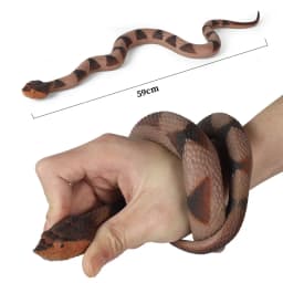 Oenux Forest Savage Snakes Animals TPR Rattlesnake Python Cobra Action Figures Lifelike Model Education Kids Toy Gift Prank toy