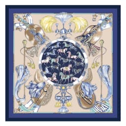 POBING Twill Silk Square Scarf Animals Print Women Scarves Wrap Giraffe Neckerchief Spanish Foulards cachecol Large Bandana