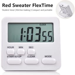 Digital Display Cooking Alarm Clock Kitchen Timer Sleep Stopwatch Clock House Countdown Kids Student Learning Time Manager
