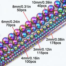 A+ Natural Stone Non-Magnetic Hematite Round Loose Spacer Beads For Jewelry Making DIY Beaded Bracelet Neckalce 2 3 4 6 8 10mm