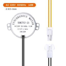 110V/220V/AC12V Egg Turning Motor 50HZ Incubator Automatic Egg Turning Motor Synchronous Motor 2.5/3r/min 50KTYZ-21 Farm Chicken
