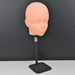 Mannequin Head Wig Stand With Adjustable Wig Tripod Stand Holder For Wigs Making Display With T Pins/Wig Cap Training Practice