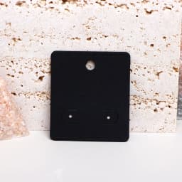 50PCS 4.2X4.8CM White Brown Black Blank Hanging Cards For Earrings Jewelry Display Cardboard Small Businesses Packaging Supplies