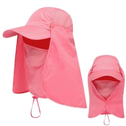 Men Women Wide Brim Sun Protection Hat with Neck Flap for Spring Summer Hiking Fishing UPF 50+ UV Protection Outdoor Cap