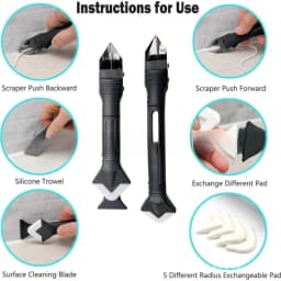 14PCS Caulk Nozzle Applicator Silicone Scraper Sealant Caulking Smooth Remover Tools Kit Floor Caulk Finisher Grout Accessoriess