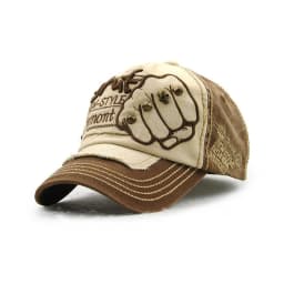 High Quality Fist Rivet Element Embroidery Cotton Adjustable Baseball Cap Hip Hop Hat Trucker Caps Dad Hats