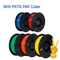 5KG PETG Plastics 3D Printer Filament 1.75mm Plastic Material Black White Color PETG 3D Filament Consumables for KP3S Pro S1