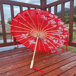82cm Red Flower Ancient Oil Paper Umbrella Rainproof Chinese Wedding Cheongsam Paraguas Guarda Chuva Şemsiye Japan Sombrilla