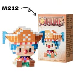 ONE PIECE Sun God Nika Luffy Micro Building Block Chopper Ace Buggy 3D Anime Model Assembly Mini Bricks Figure Toys For Gift