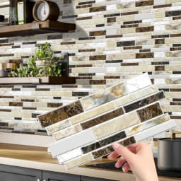 12/24/48pcs Peel And Stick Tile Sticker Self Adhesive Stick On Tile Backsplash For Kitchen Bathroom, Bedroom Decoration