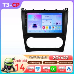 9" Hizpo 2Din Android Auto Car Radio for Mercedes Benz C-Class CLK W203 W209 S203 A209 W168 GPS DSP 4G CarPlay Snapdragon 6115