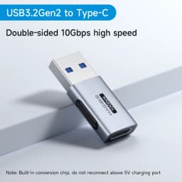 Hagibis USB A Male to USB C Female Adapter 10Gbps High-Speed Data Transfer 60W Fast Charging Conventer Plug for Macbook Tablet