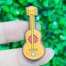 1-17Pcs Music Is My Life Slipper PVC Shoes Charms Guitar Microphone Buckle Clog Decorations DIY Backpack Wristbands Party Gift
