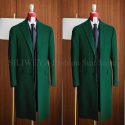 Simple Classic England Style Cotton Overcoat Men Thick Custom Made Single Breasted Pocket Coat Casual Winter Warm Jacket
