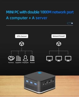SZBOX T9 Plus Intel Twin Lake N150 Mini PC Windows 11 LPDDR5 8GB/16GB M.2 SSD Wifi BT RJ45*2 Desk Office MINI PC Gamer Computer