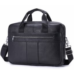 SCHLATUM Genuine Leather Briefcase for Men Large Capacity Laptop Bag's Men's Office Business Handbag