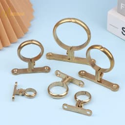Fit 15 22 28 35 42 54MM OD Brass Pipe Clip Wall Mounted Pipe Support Bracket Clip Support Fixed Plumbing Water With Base