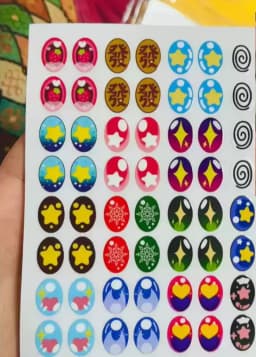 17cm Labubu V1v2 Eye Makeup Color False Eyelash Customization Gorgeous And Exquisite Eye Makeup Stickers Eyelash Stickers