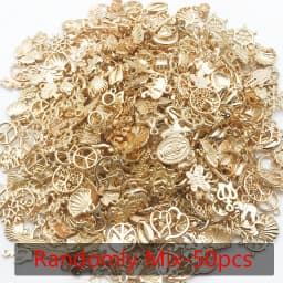 Randomly Mix 20/30/50pcs Metal Alloy Charms Pendants Beads For DIY Handmade Bracelets, Neacklaces, Earrings, DIY Jewelry Making