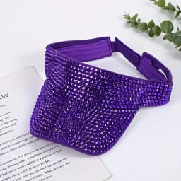 New Women's Shiny Rhinestone Sun Hat Adjustable Acrylic Baseball Cap suitable for outdoor activities holiday parties casual wear