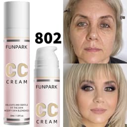 30ml 1Pc Color Correcting CC Cream Facial Foundation Waterproof Concealer Whitening Liquid Foundation Korean Makeup Cosmetics
