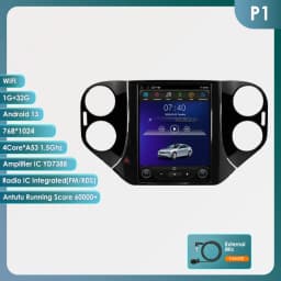 Hizpo 9.7 inch 2 Din Android Auto Radio For VW Volkswagen Tiguan 1NF 2007-2016 CarPlay Car Multimedia GPS 2 Din Stereo GPS Navi BT