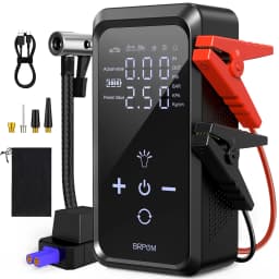 Car Tire Air Compressor, Battery Jump Starter Kit, 1500A Heavy-Duty Portable Emergency Car Jump Starter, 150 PSI Air Compressor, Portable Starter Suitable for ALL Gasoline/10L Diesel Engines,Portable Tire Inflator & Power Bank-Perfect For Road Trips