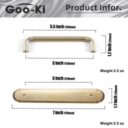 5 Inch (128mm) Hole Center Cabinet Pulls Antique Brass Zinc Alloy Kitchen Drawer Pulls Dresser Knobs Drawer Handles Hardware
