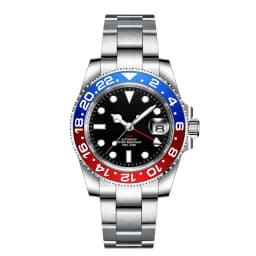 Custom Logo New Men Mechanical Wristwatch Jubilee Stainless NH34 GMT Watch Sapphire Glass Men Watches hombre