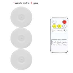 Wireless Remote Control Under Cabinet Kitchen Light USB Rechargeable Magnetic Pir Motion Sensor Night Lamp for Bedroom Wardrobe
