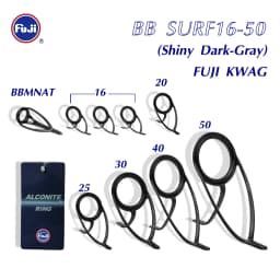 KW SURF16-50/40 Guide Set Fuji Original 'A Ring' Heavy Surf Fishing Rod Combo for Heavy Duty Rods DIY Fishing Gear Accessories